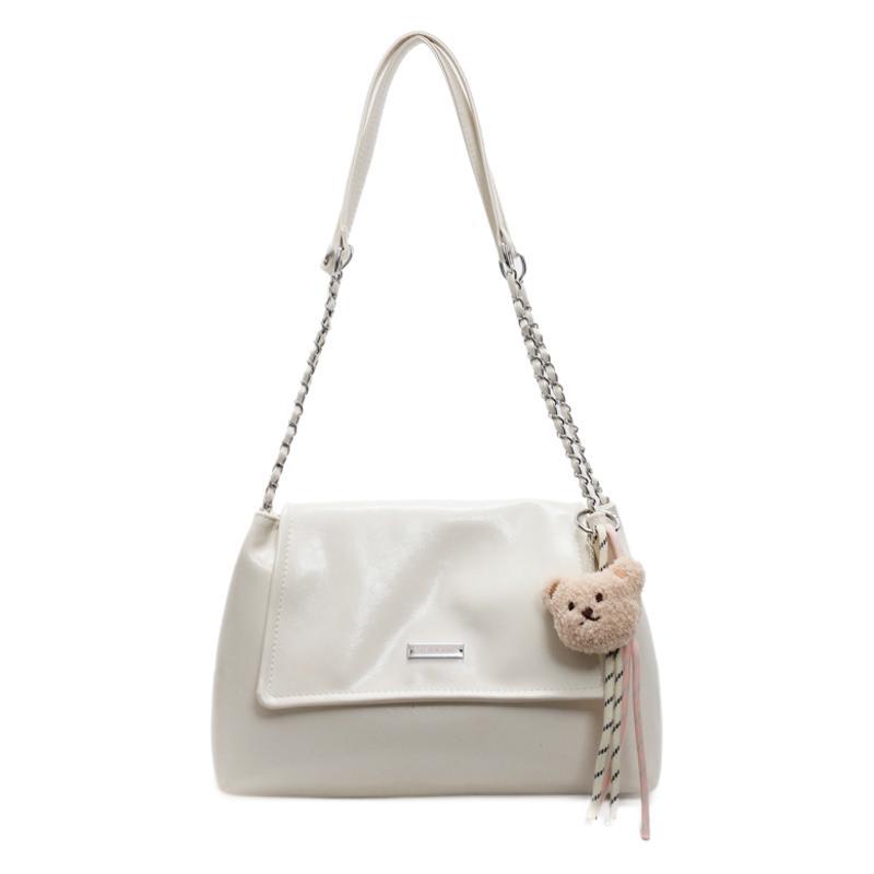 Large-capacity soft leather commuter tote bag for women, 2025 new style versatile chain crossbody bag, casual single-shoulder underarm bag Item Picture