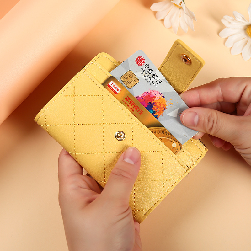 Wholesale 2023 wallet Creative zipper coin Purse Korean version multi-slot student wallet Fashionable Short Women's wallet details Picture