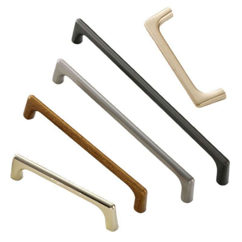Nordic gold cabinet and wardrobe handles, grey and black shoe cabinet door small handles, round drawer single-hole handles Item Picture