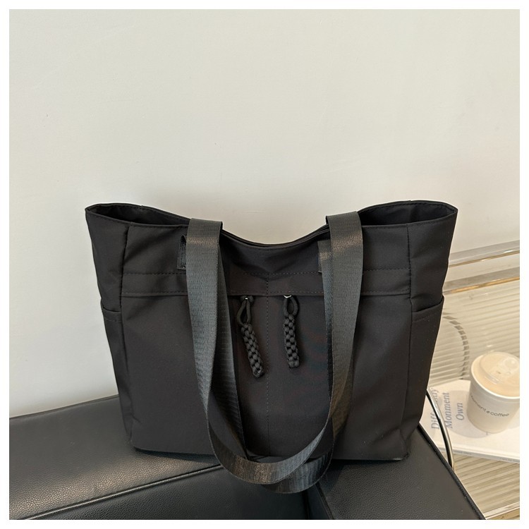 Baotote bag, bucket bag, women's bag, 2024 new large-capacity solid color single-shoulder bag, versatile hand-carry commuting shopping bag Specification drawing