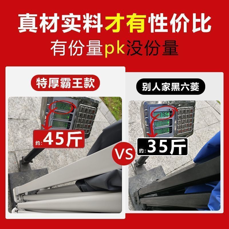 Direct sales manufacturer of extra-thick night market four-legged umbrellas, street tent umbrellas, four-sided advertising sunshades, and folding four-corner canopies Application Scenario