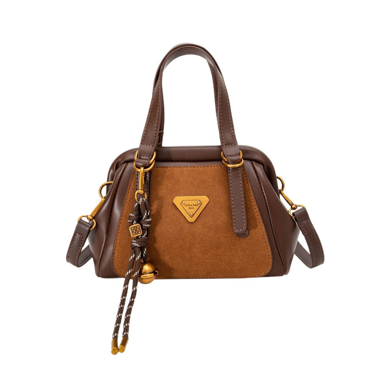 Retro hand-held frosted shell bag, new winter 2024 fashion frosted single-shoulder bag, trendy and casual crossbody bag Item Picture