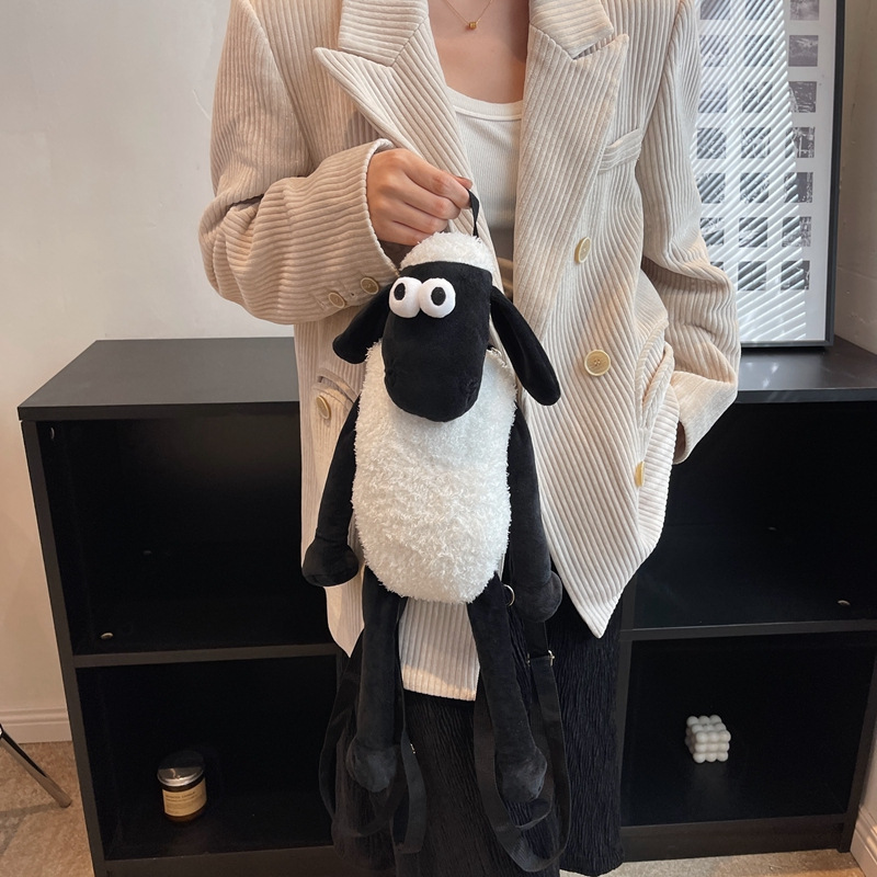 New style of plush backpack for women 2023, cute Sean Sheep cartoon doll backpack manufacturer wholesale Application Scenario