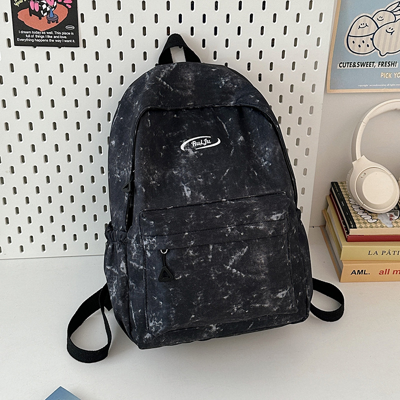 Schoolbag for female college students, high-end, niche street trend backpack, large-capacity, versatile backpack for junior high school and senior high school students details Picture
