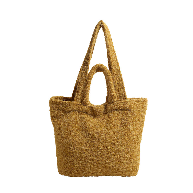New autumn and winter fashion plush bags, super soft and cute bags, versatile shoulder bags, large-capacity tote bags Item Picture