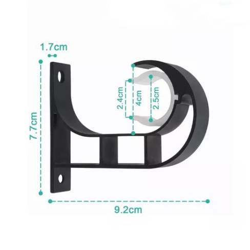 Thickened top-mounted curtain rod fixing accessory bracket, Roman rod base frame, bracket, support frame details Picture