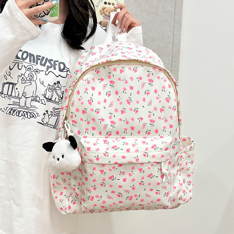 2024 New style backpack for girls, Japanese-style InS-style fresh and light schoolbag for primary and secondary school students, Korean-style casual and versatile backpack full figure