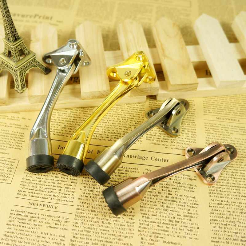Wholesale export of zinc alloy door top, long arm door, foot kick door, horseshoe-shaped door support and door fixer full figure