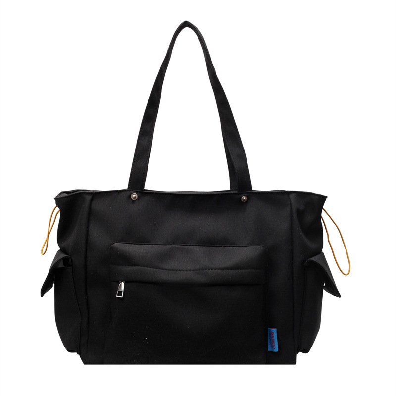 2025 New Spring/Summer canvas bag, laid-back style casual tote bag, high-end style ins large-capacity commuting shopping bag Item Picture