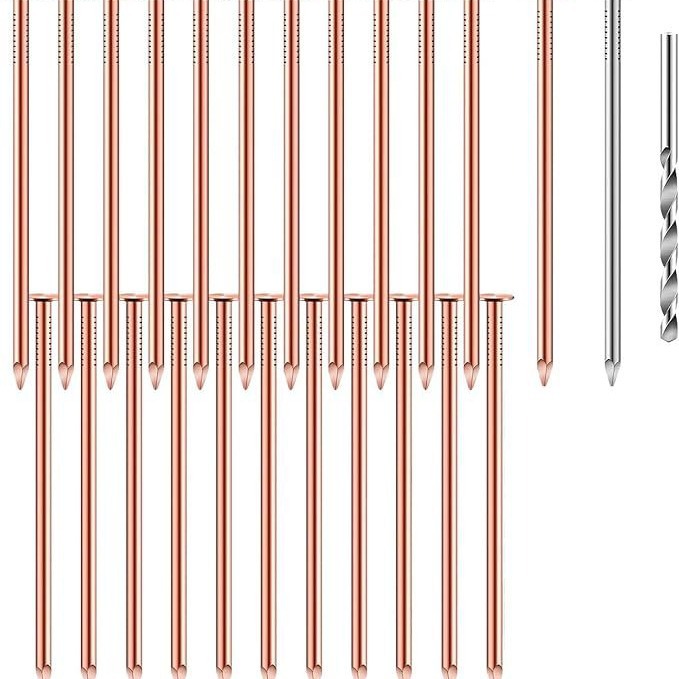 Copper nails are used to remove nails from tree stumps Item Picture