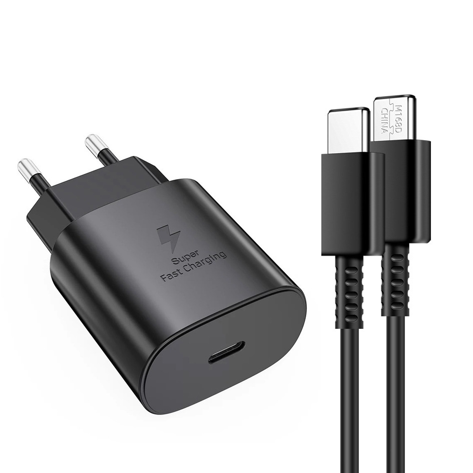 Suitable for Samsung 25W fast charging, 45W fast charging chargers, NOTE10, S20, Super Flash Charging, and s22 charging heads Item Picture