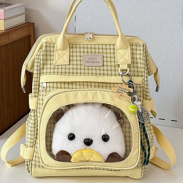 The backpack is durable and color-blocking, a versatile bag for girls and Internet celebrities, a lightweight Instagram backpack, and a fresh and stylish Korean style Application Scenario