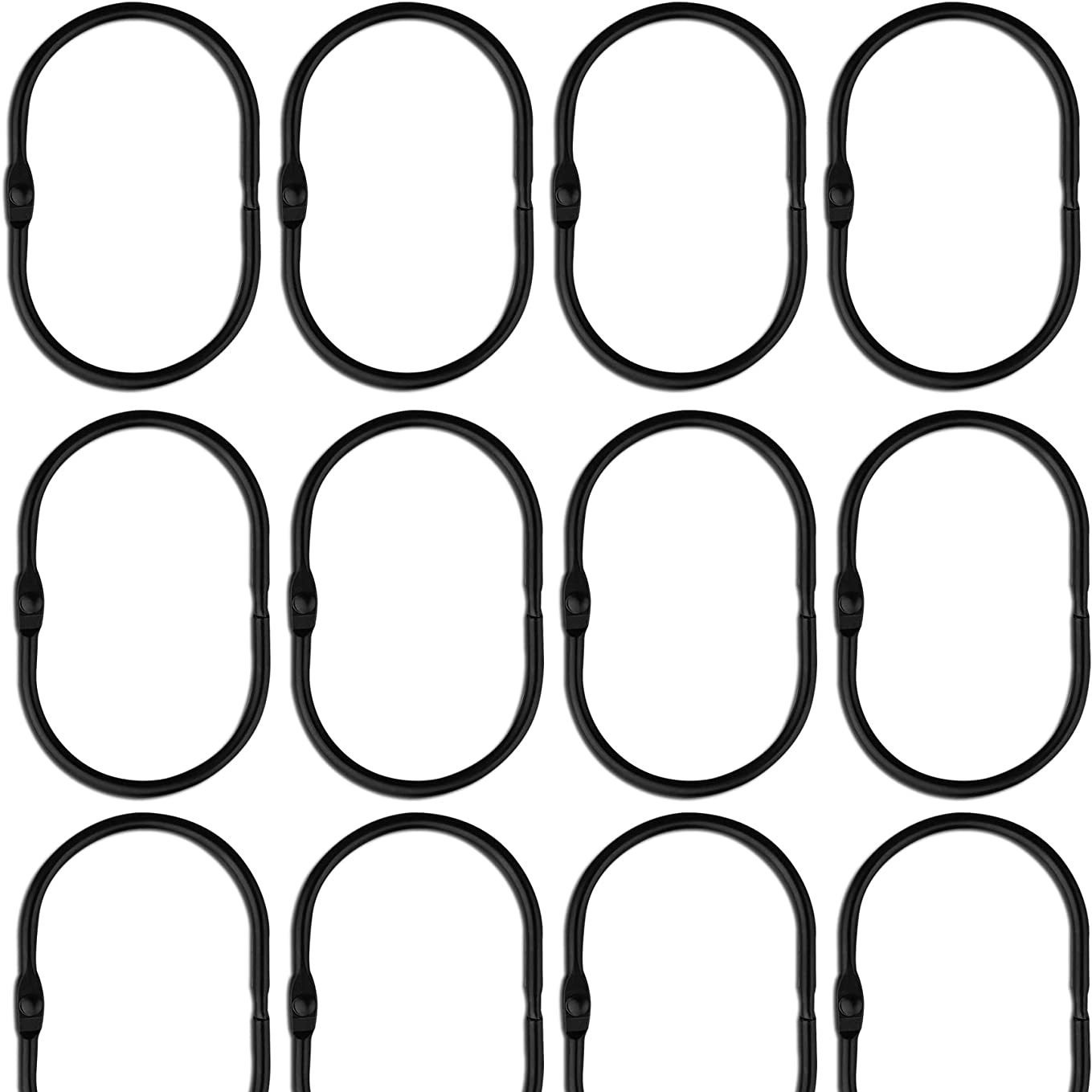 Cross-border exclusive elliptical open ring card ring, elliptical bath curtain ring, curtain hook, bath curtain hook, movable ring, Roman ring card ring Item Picture