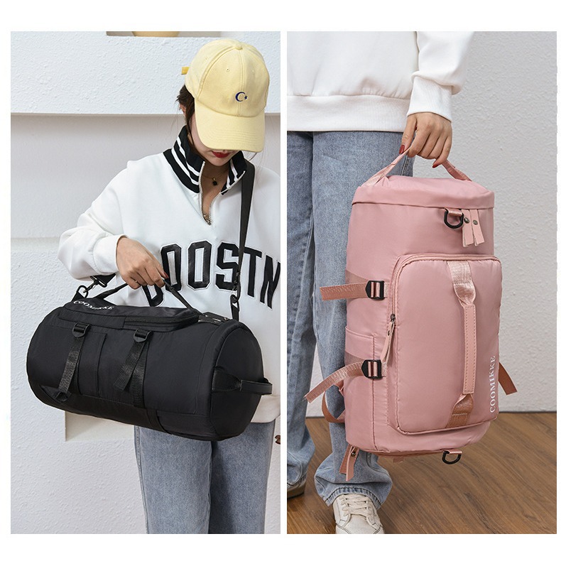 Travel bags for men and women, large-capacity luggage for going out, handbags with dry and wet separation, fitness bags, hiking backpacks full figure
