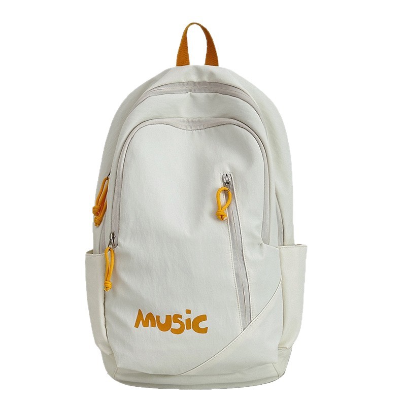 This backpack is versatile for daily use. It is a large-capacity schoolbag for high school, college and junior high school students. It is also a lightweight travel backpack with a rural style for girls Item Picture