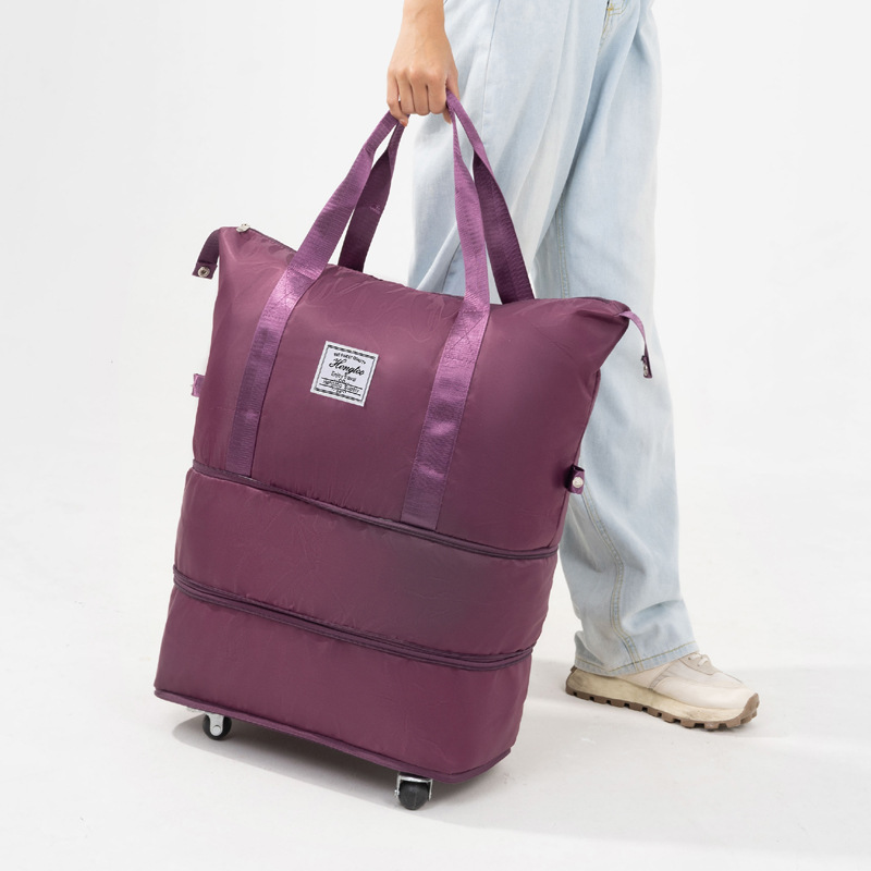 Universal wheel travel bag 2025 new model, lightweight luggage bag, storage bag, maternity bag, dry and wet separation fitness yoga bag Application Scenario