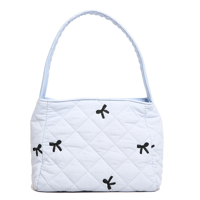 Autumn and winter bestseller 2024 New embroidered bow handbag, large capacity set, makeup bag, storage and toiletry bag Item Picture