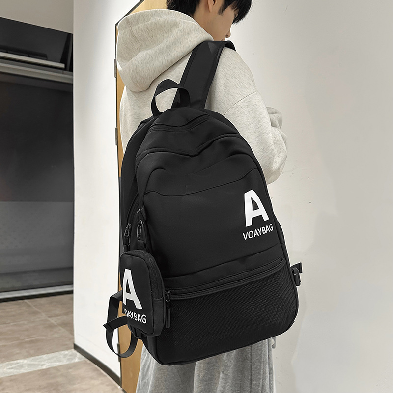 2024 New large-capacity, fashionable and versatile backpack, travel and commuting bag, high school and college student computer backpack details Picture