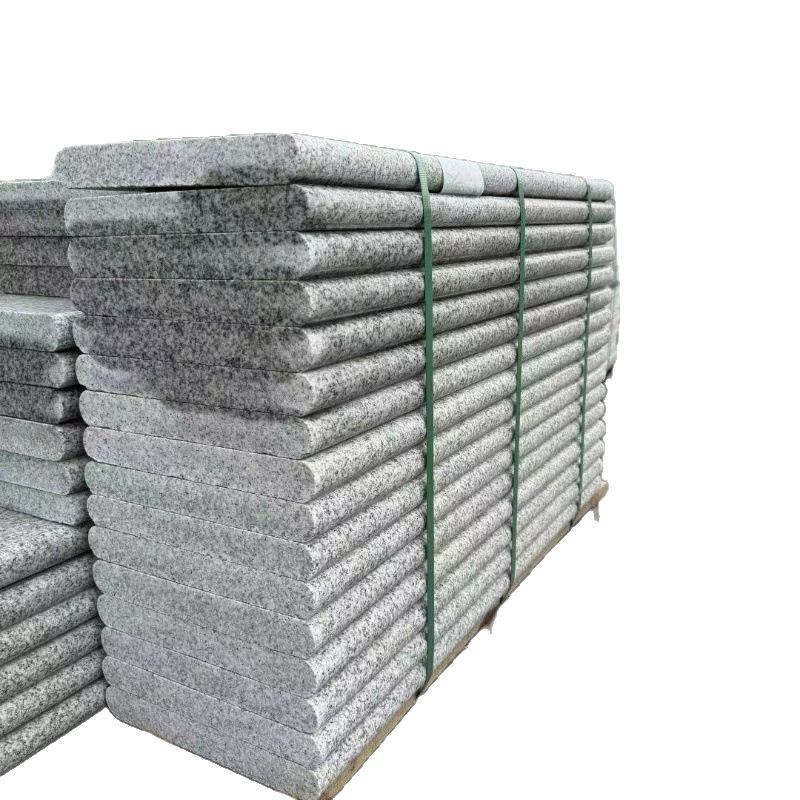 Granite flamed slabs, stepping stones, lawn footpads, paving stones, stair steps, treads, flower beds, fence top stones Item Picture