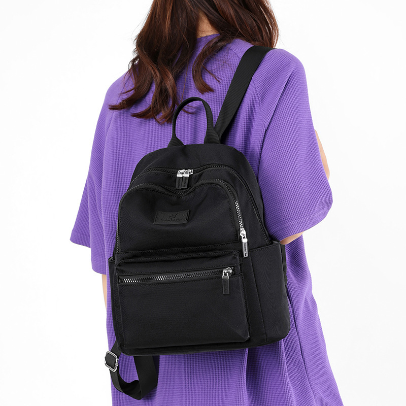 Colorful Fox's new women's outdoor casual backpack with large capacity and water-resistant nylon portable bag details Picture