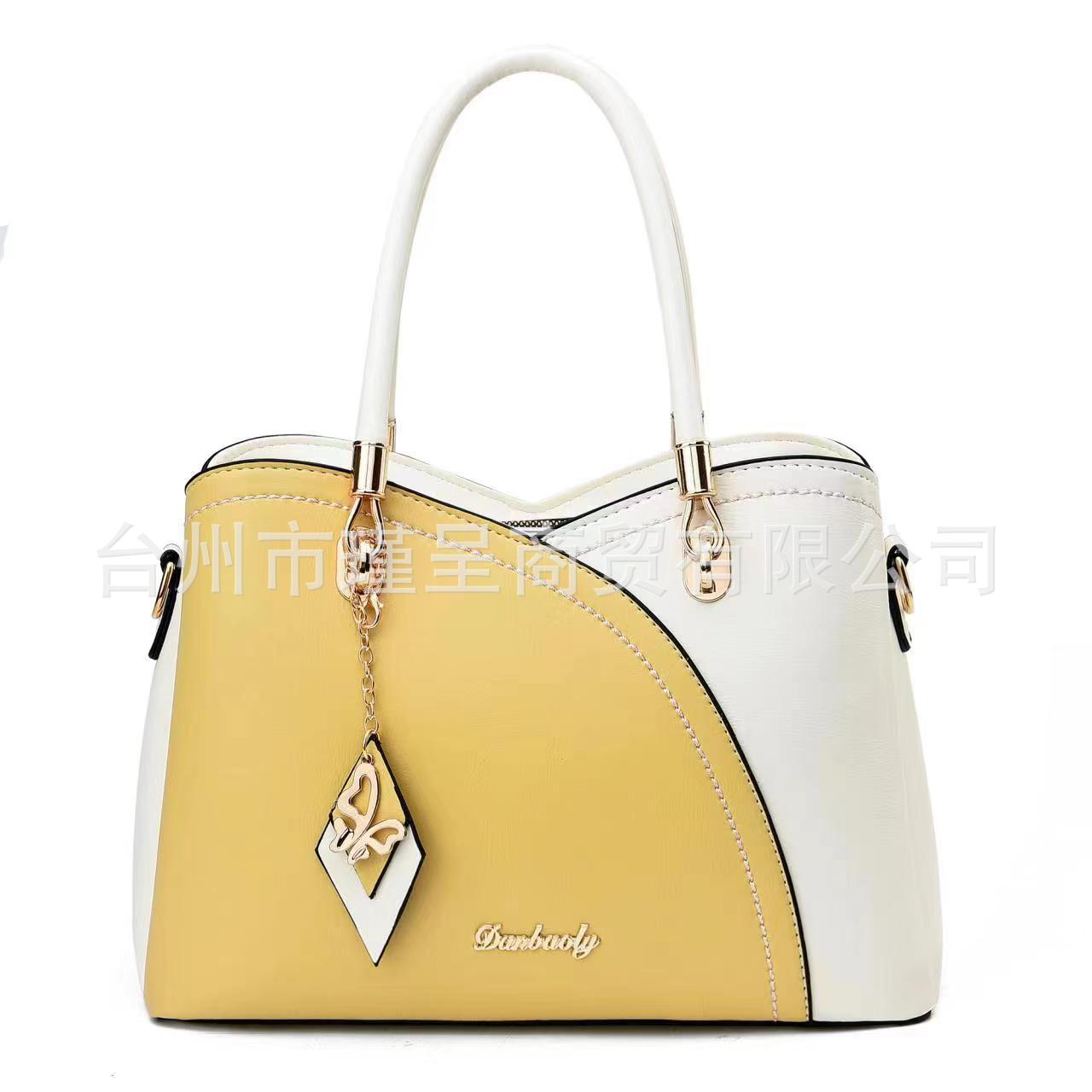 【 Jincheng 】 Order large-sized women's bags, new trendy women's single-shoulder hand-carry bags with European and American style, elegant women's bags Item Picture