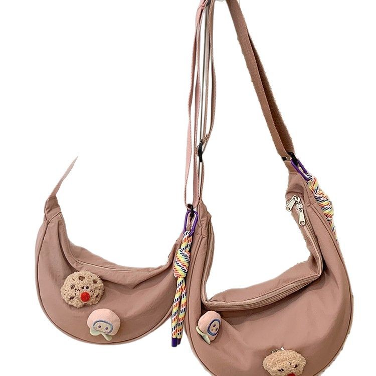 New lightweight Oxford fabric crossbody bag 2025, fashionable large-capacity single-shoulder bag, high appearance level, quality for making dumplings Item Picture