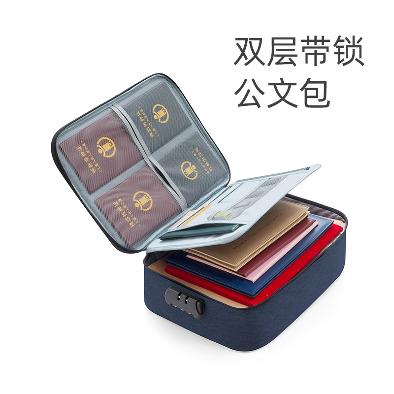Waterproof travel document storage bag, large-capacity household certificate and document storage bag, file organization bag, passport bag details Picture