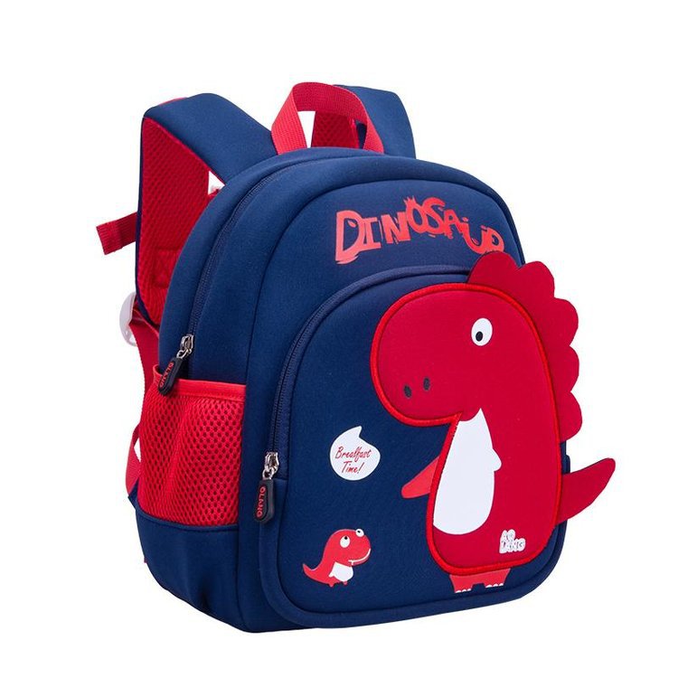Dinosaur Children's Schoolbag, kindergarten Schoolbag, Baby Lightweight and Casual anti-Wandering Backpack, 1-6 years Old student backpack 3 Specification drawing
