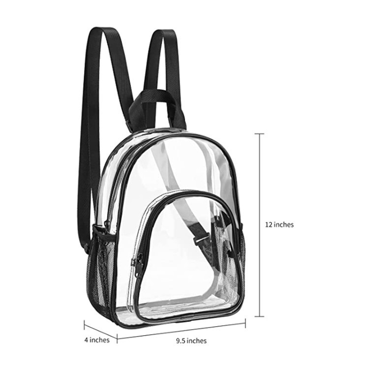 Amazon cross-border PVC transparent backpack, male and female student schoolbag, outdoor portable large-capacity fashionable sports backpack Application Scenario