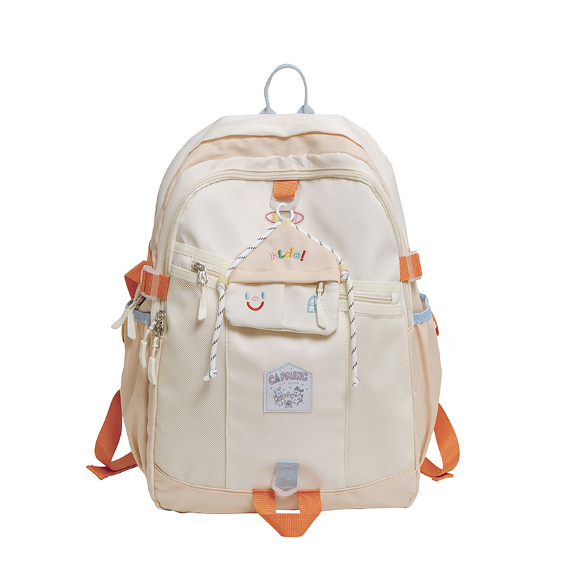 Cute house schoolbag for girls, Instagram backpack, lightweight and large-capacity backpack for junior high school, senior high school and college students, for traveling Item Picture