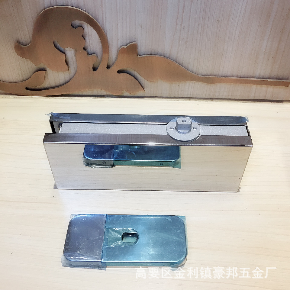 Load-bearing capacity 100KG NON-Dig Floor Spring Clamp glass door hinge Specification drawing