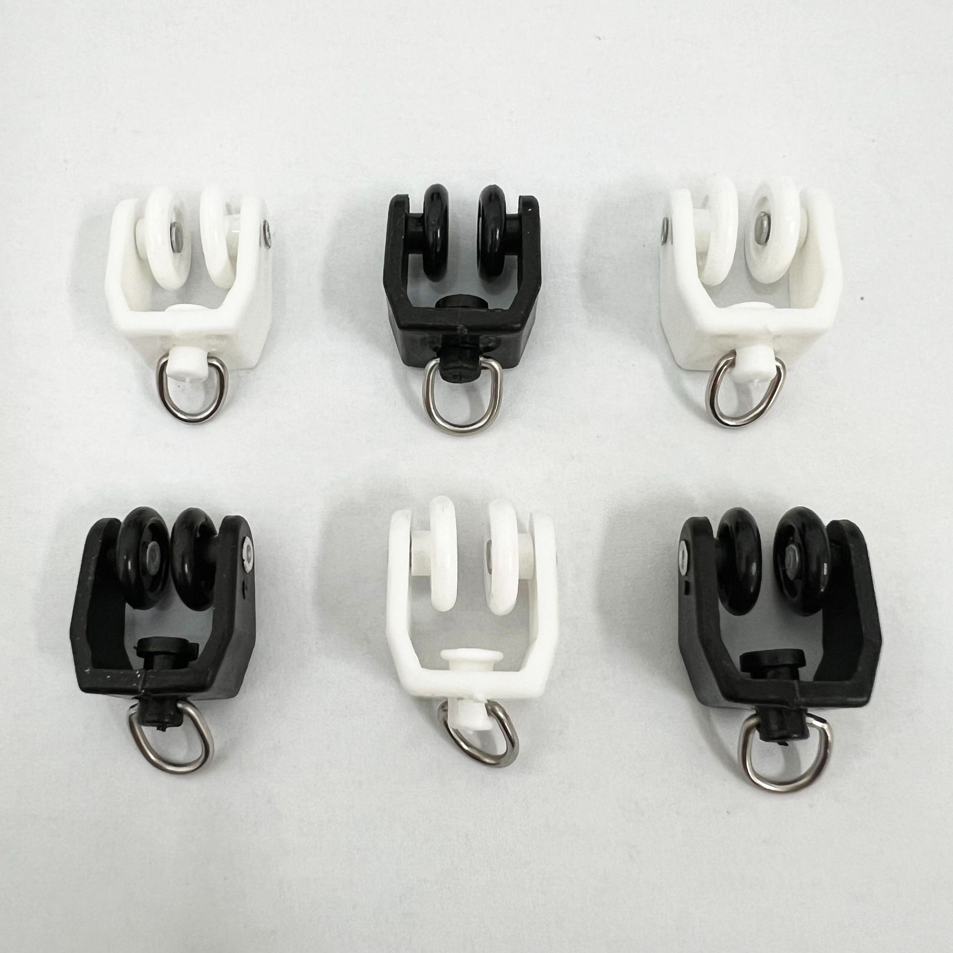 11mm plastic curtain track, flexible steel rail, pulley, curved rail, pulley, white and black curved rail accessories, 1 piece, 390 pieces full figure