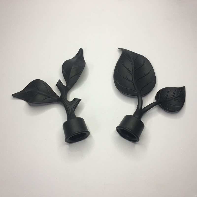 American-style curtain decorative heads, plastic imitation iron heads, Roman rod heads, rod sealing and opening blocking curtain accessories and auxiliary materials details Picture