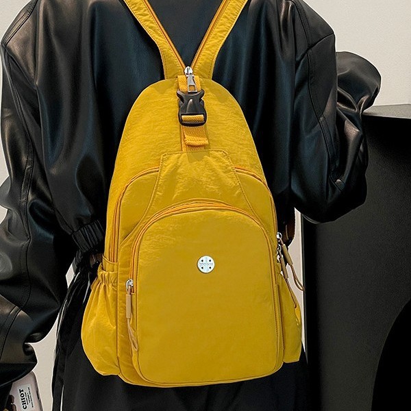 New multi-functional and fashionable backpack, women's multi-color outdoor casual travel bag, chest bag, large-capacity crossbody bag Specification drawing