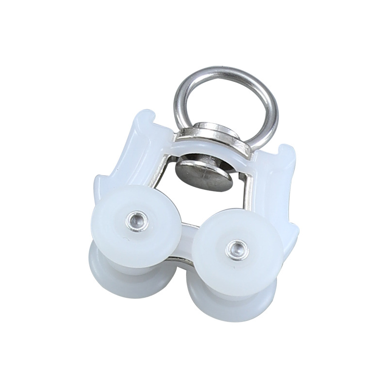 Curtain track pulley, old-fashioned straight rail guide rail hook wheel, silent curtain pulley, metal bearing wheel, roller Item Picture