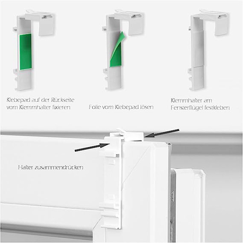 Cross-border pleated blinds, nail-free bracket hooks, green adhesive fixing hooks, pleated blinds, Venetian blinds, curtain hooks Specification drawing