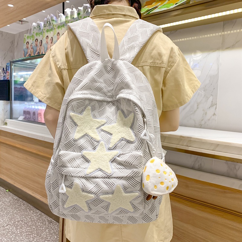 High-appearance-level backpack, Instagram niche star backpack, junior high school girls, senior high school and college students' backpacks, 2025 new style details Picture