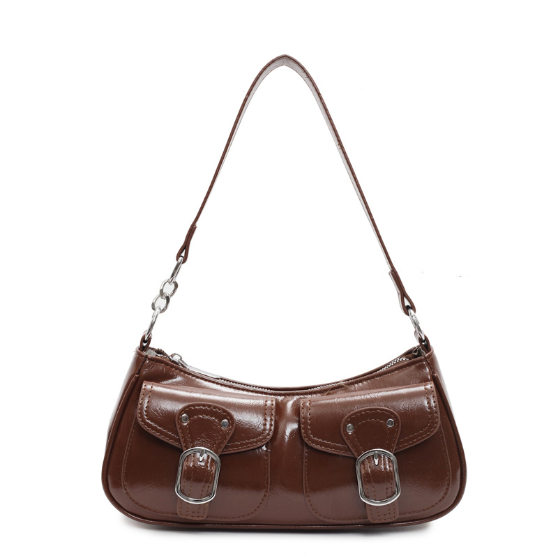 A trendy and versatile underarm bag for women in 2025, featuring a fashionable pleated dumpling bag in a Korean style with a unique and high-end feel Item Picture