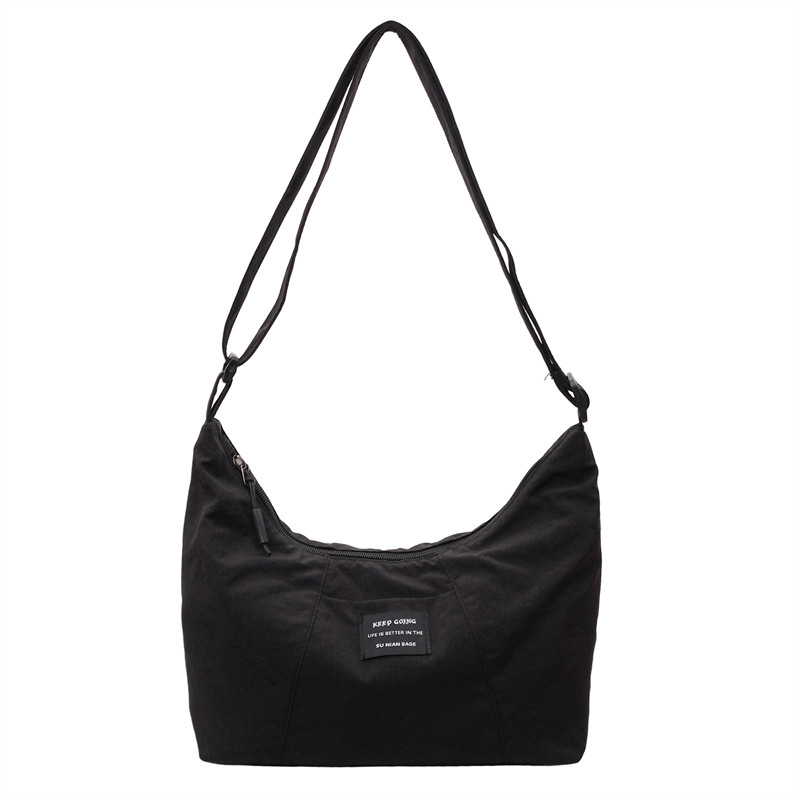 The Korean-style artistic nylon Butote bag for women is a large-capacity, versatile underarm bag that is niche and eye-catching. It is a lightweight, commuter single-shoulder bag Item Picture