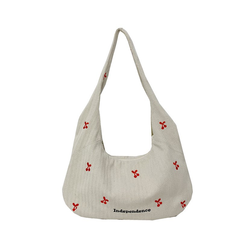 2025 Japanese fashion school style women's large-capacity casual, fresh and artistic tote bag for commuting to work Item Picture