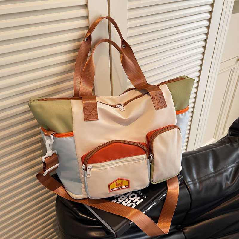 Short-distance double-back travel bag, fashionable female student accommodation luggage storage bag, expandable maternity bag, fitness bag full figure