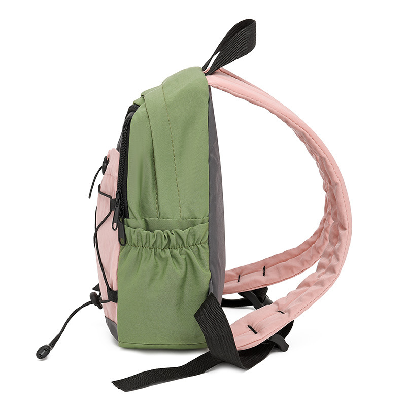 New fashionable and trendy women's backpacks with high appearance standards, lightweight drawstring travel bags, and color-matched college student sports backpacks details Picture