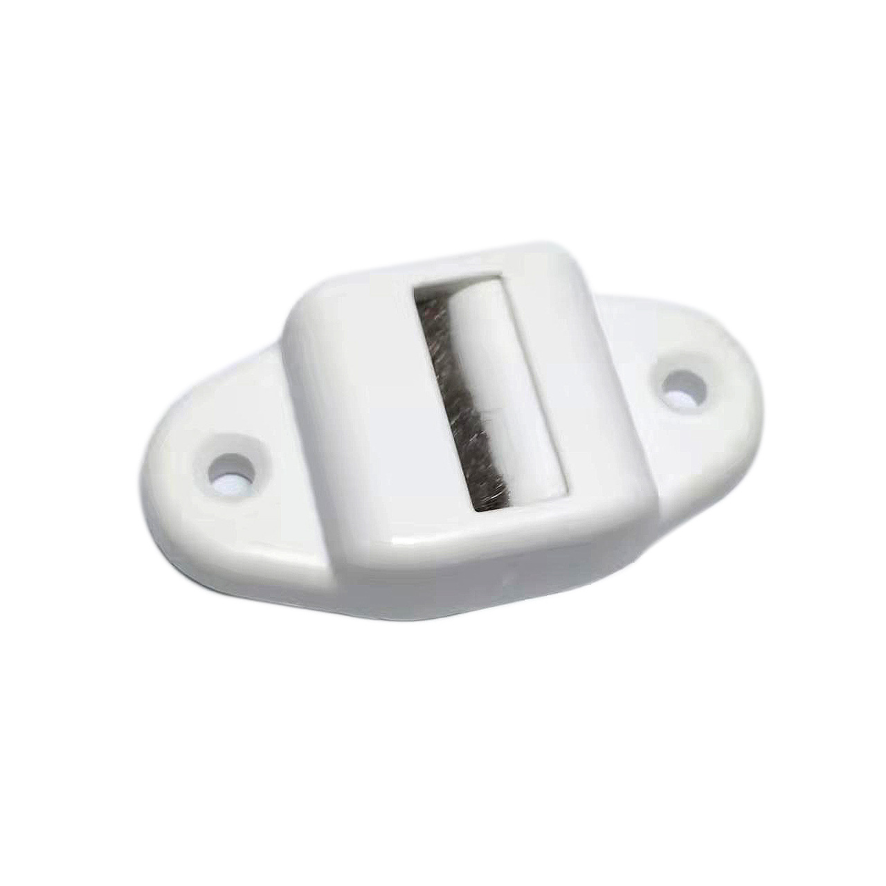 Factory direct supply of aluminum alloy curtain accessories: outer belt guide wheel, plastic guide head, 23MM roller webbing wheel Specification drawing