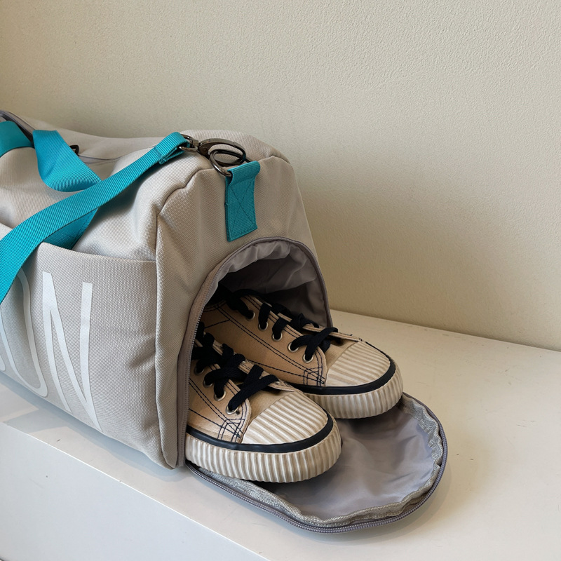 New cross-border travel bag, large-capacity dry and wet separation carry-on bag, independent shoe compartment, yoga and fitness bag details Picture