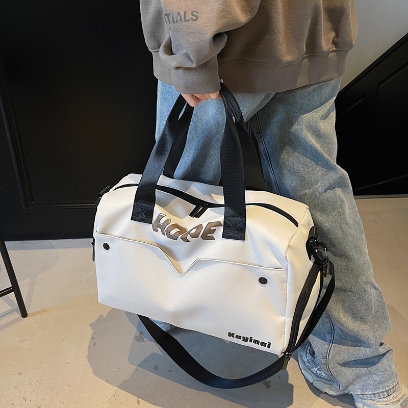Sports and fitness bags with dry and wet separation, large-capacity hand-held luggage bags, lightweight short-distance travel bags with shoe compartments, swimming bags details Picture
