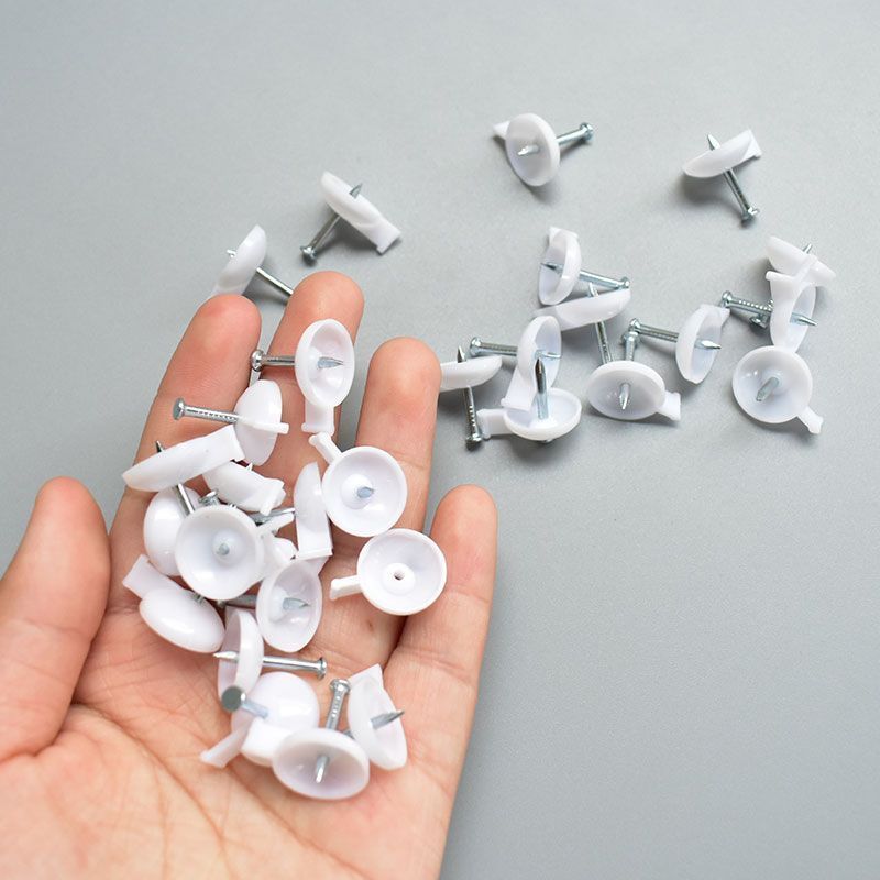 We supply advertising studs, wallpaper fixing studs, high-hardness cement studs, KT board spray-painted fabric, poster fixing large-head steel studs details Picture