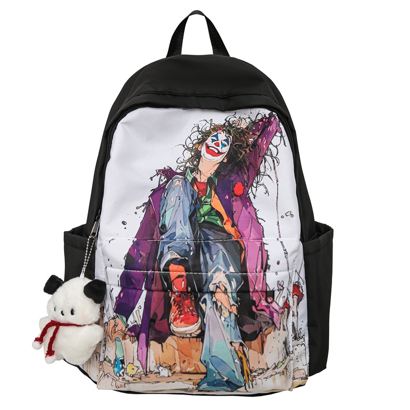A Japanese Instagram-style casual and versatile outdoor backpack for women, with cool cartoon prints and large capacity for students Item Picture