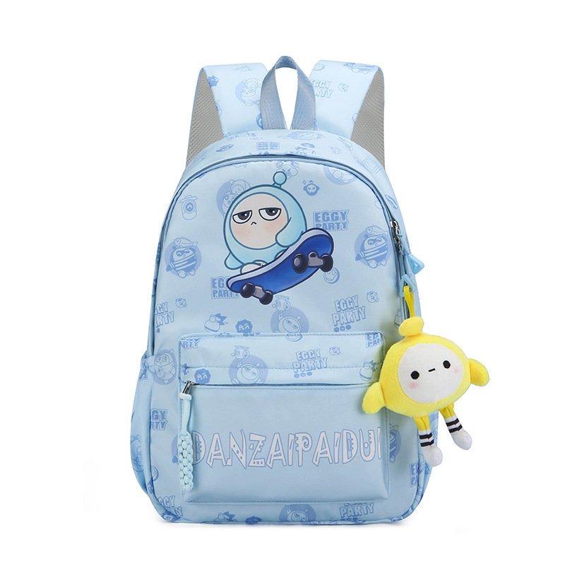 New cartoon backpack for primary school students, dirt-resistant backpack, travel back support, trendy and cute Korean-style travel backpack for children Item Picture