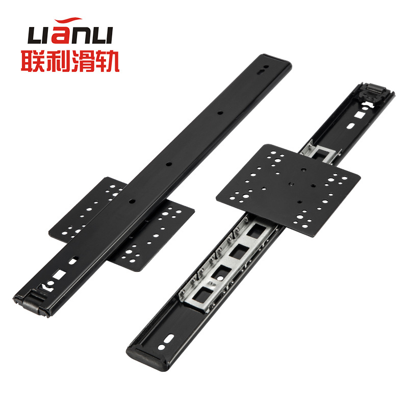 Invisible folding household pocket door, revolving door, wardrobe door, cabinet side insertion door, slide rail, top flip door guide rail, hardware full figure