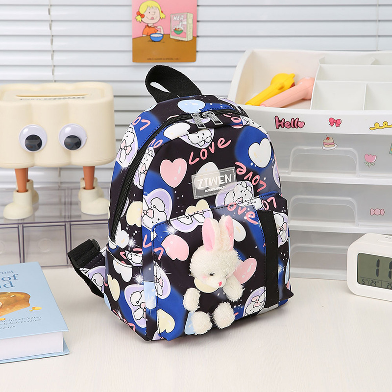 Fashionable primary school children's bag, cute cartoon, kindergarten small class girl snack schoolbag, outdoor casual backpack Specification drawing